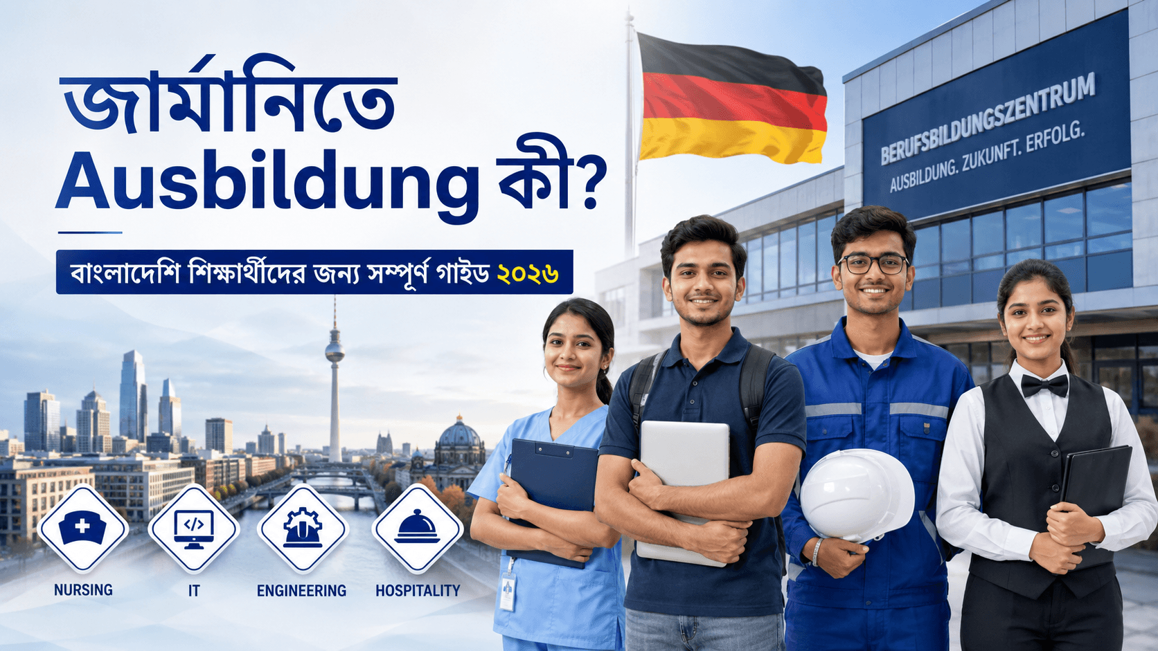 জার্মানিতে Ausbildung কী? বাংলাদেশি শিক্ষার্থীদের জন্য সম্পূর্ণ গাইড ২০২৬